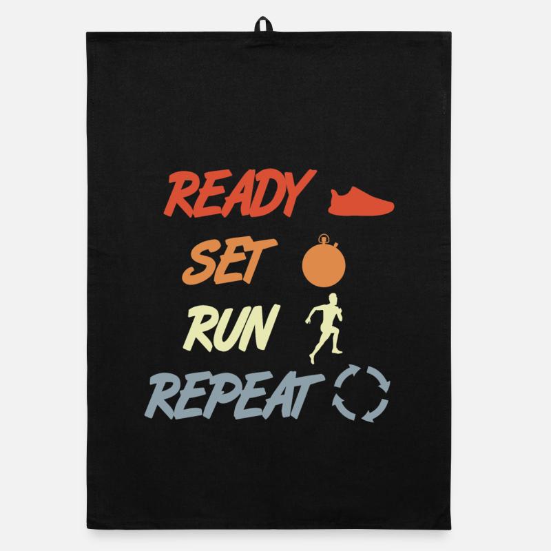 Attention: Finished, run, repeat Organic dish towel