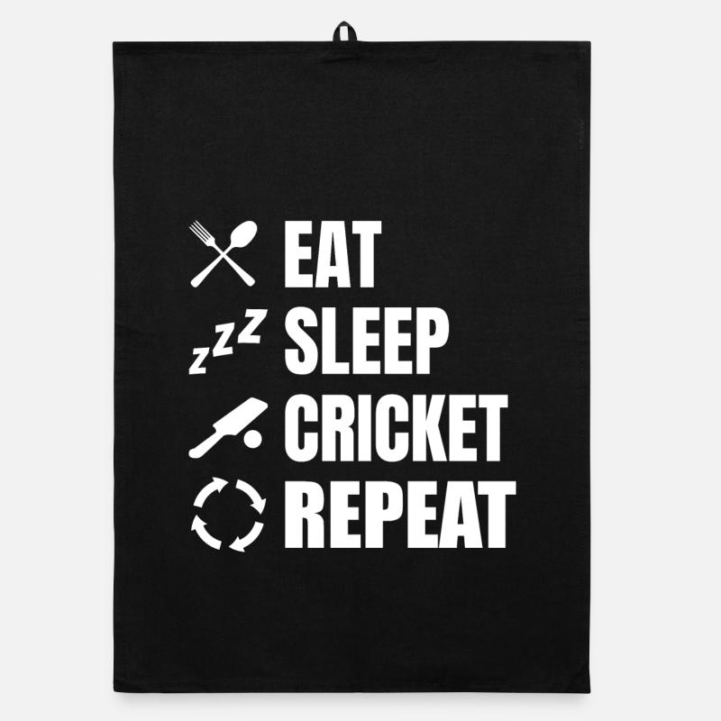 Routine quotidienne des joueurs de cricket Torchon bio