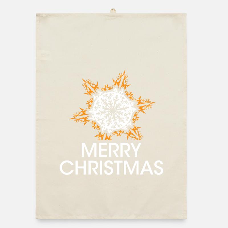 xmas snowflake christmas crystals star icon Organic dish towel