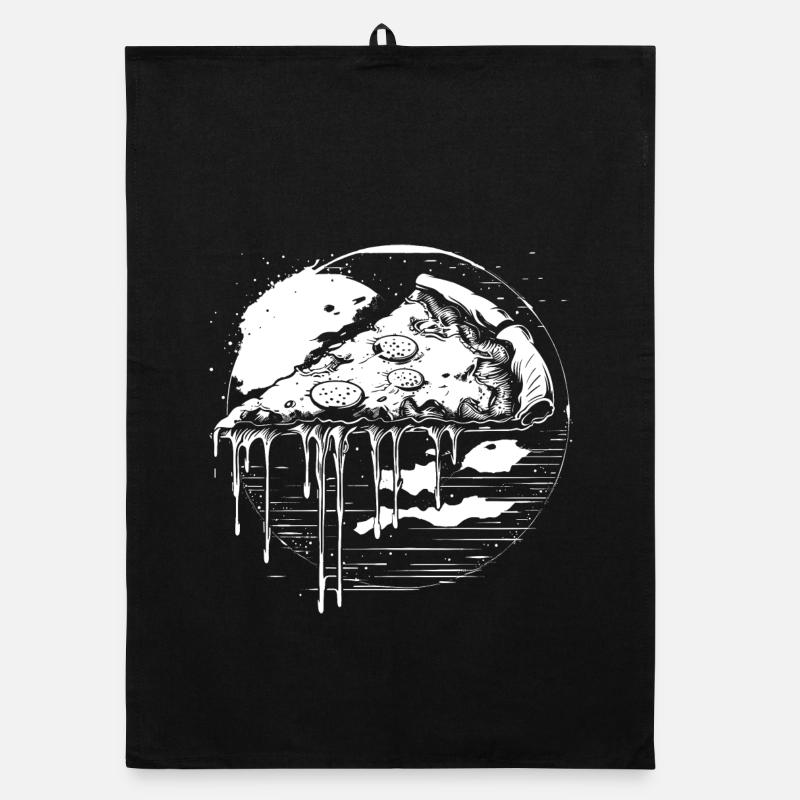 Pizza Graphic Organic dish towel