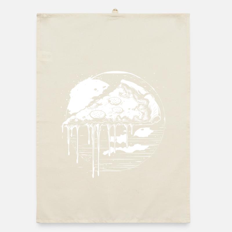 Pizza Graphic Organic dish towel