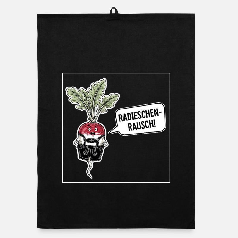 Radish rush ! Organic dish towel
