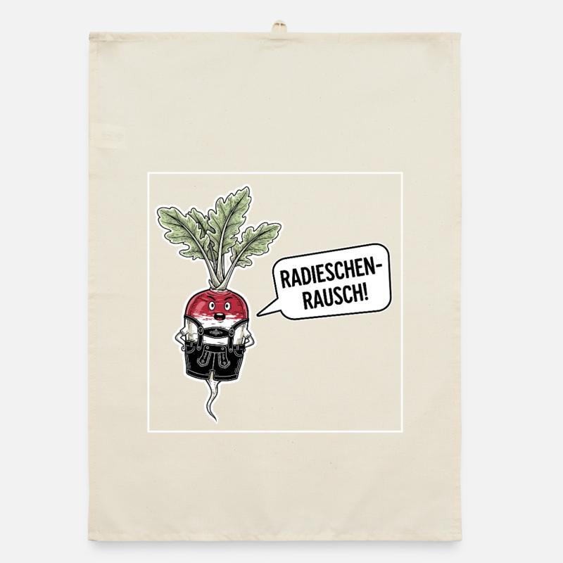 Radish rush ! Organic dish towel