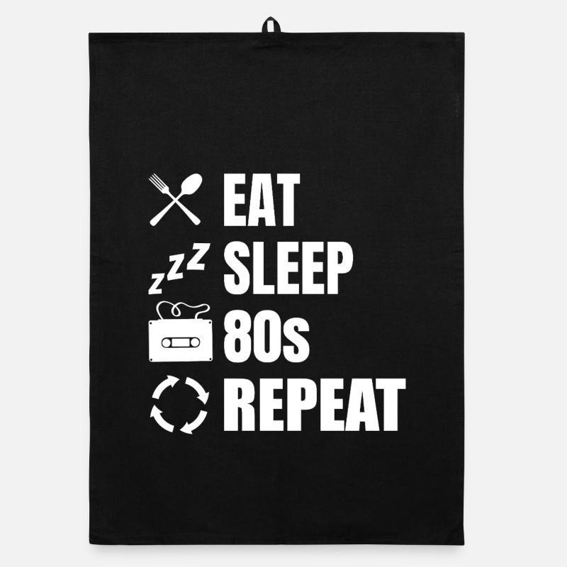 Manger dormir 80s Répéter Torchon bio