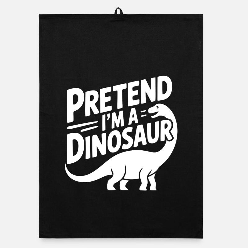 Tu so, als wäre ich ein Dinosaurier Organic Geschirrtuch