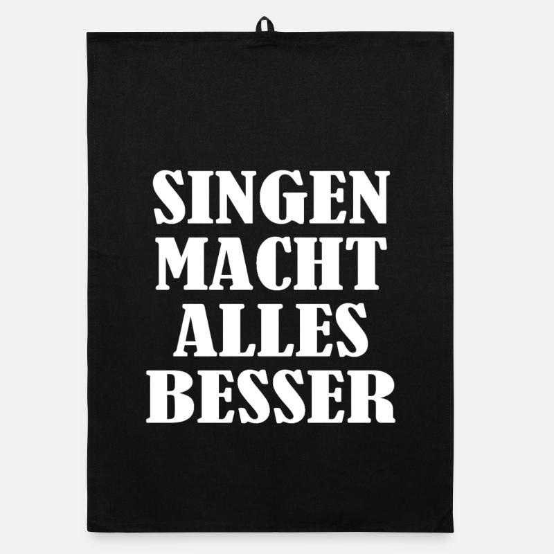 Singen macht alles besser Organic Geschirrtuch