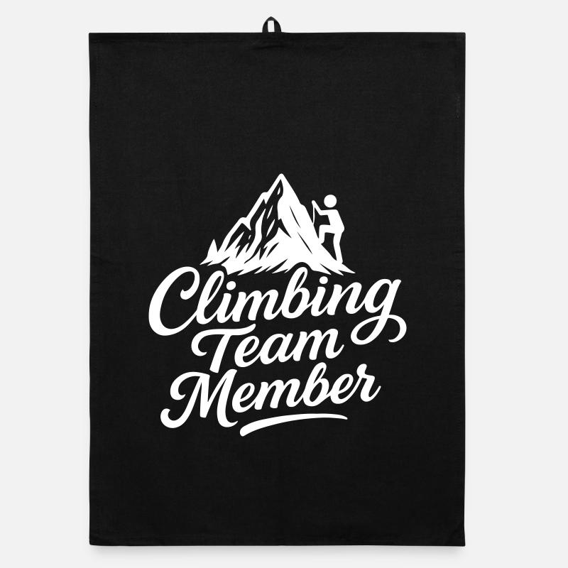 Climbing Mountains Team Organic dish towel