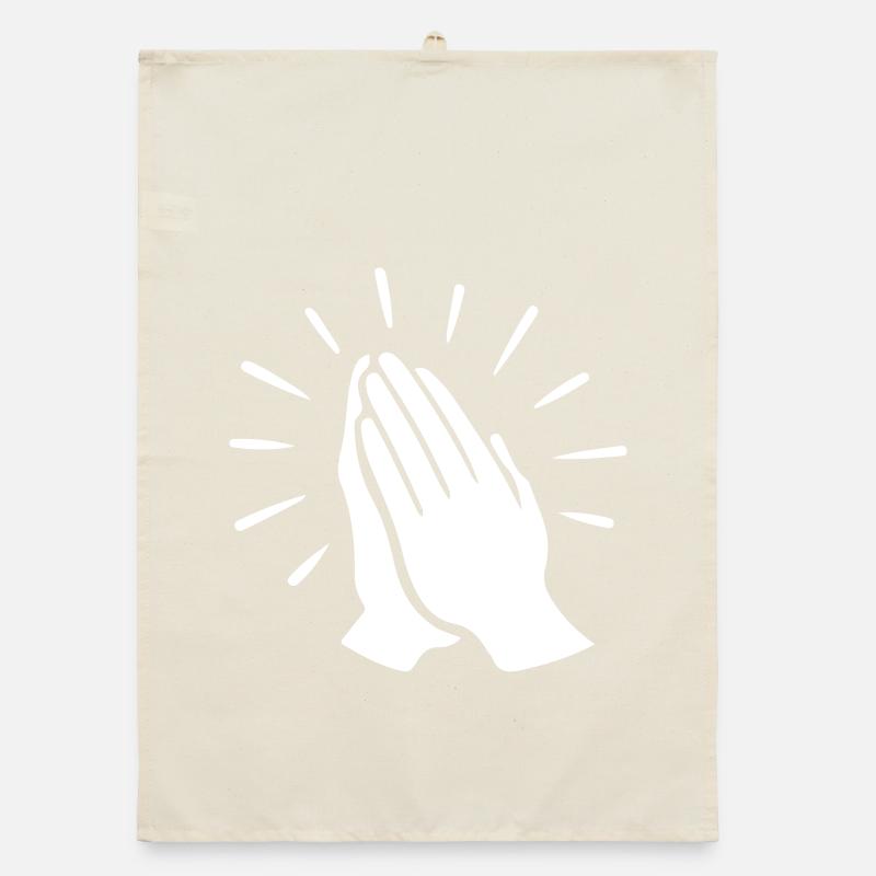 Prayer Hand Pray Organic dish towel