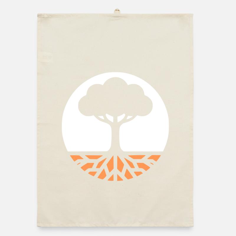 Baum des Lebens Wurzeln Organic Geschirrtuch