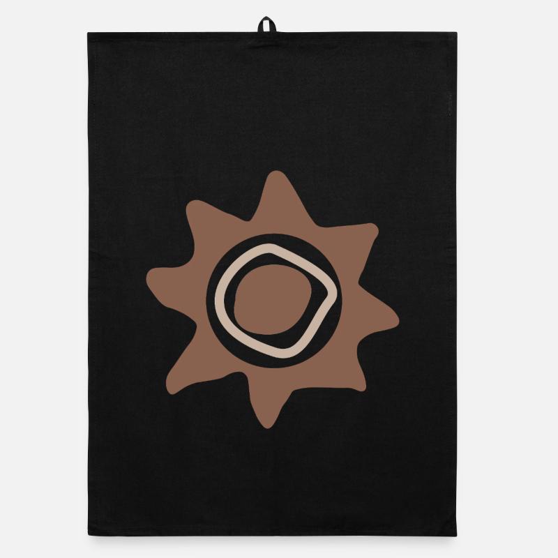 Abstrakte Sonne Organic Geschirrtuch