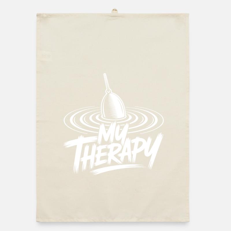 Fishing relaxed Organic dish towel
