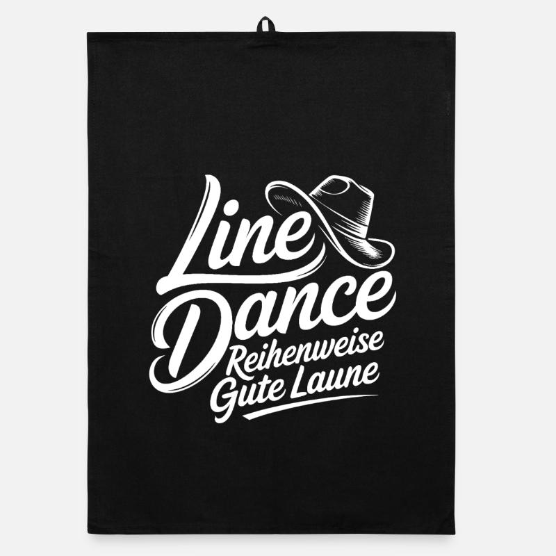 Line Dance Good Mood Organic dish towel