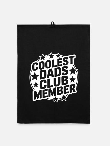 Super Papa Club - Organic dish towel - black - Front