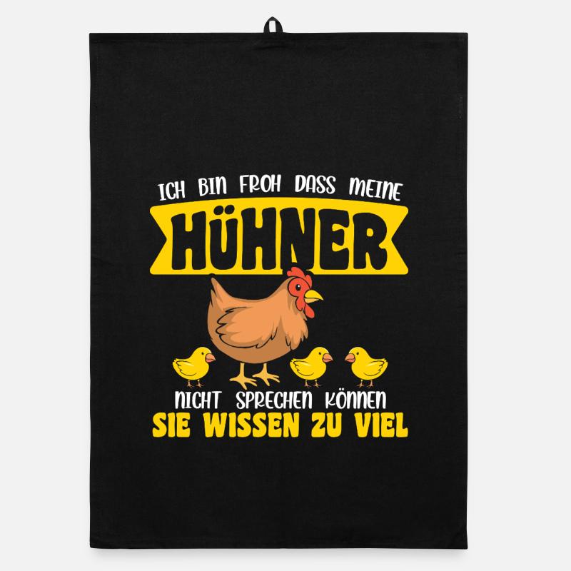 Hühnerflüsterer Huhn Hühnerhalter Hühner Organic Geschirrtuch