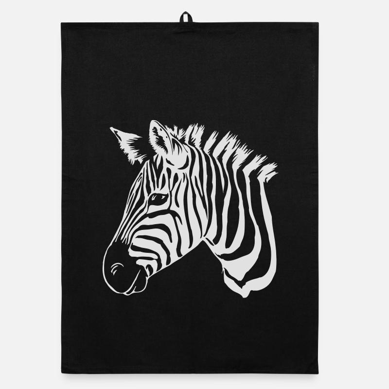 zebra light Organic dish towel