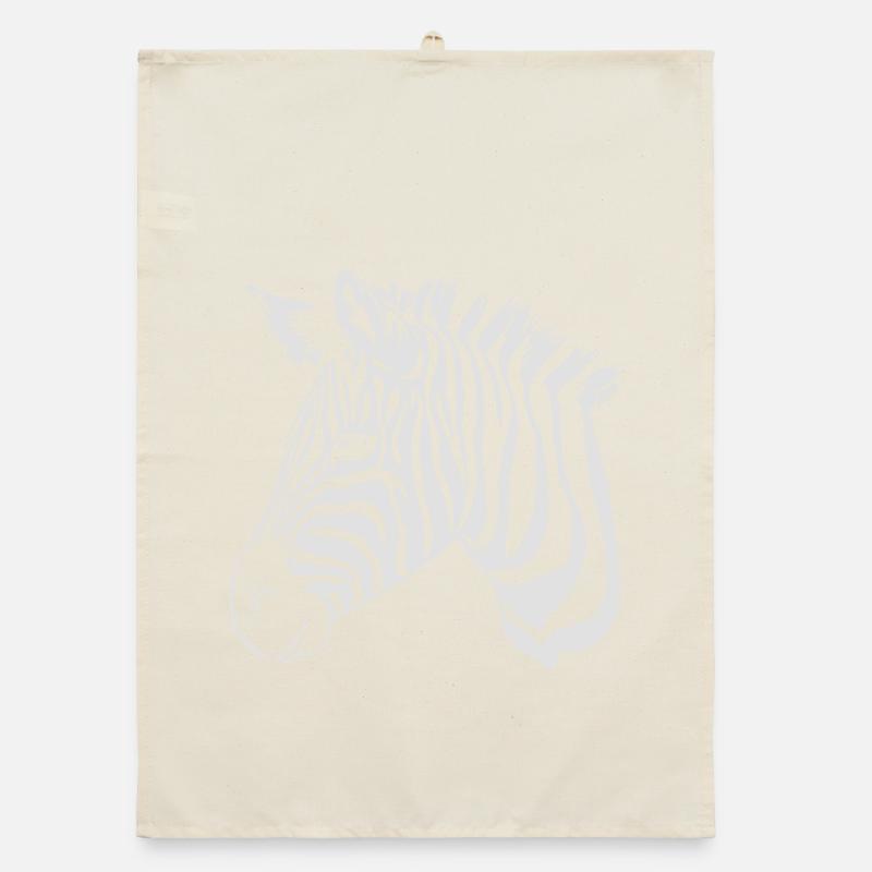 zebra light Organic dish towel