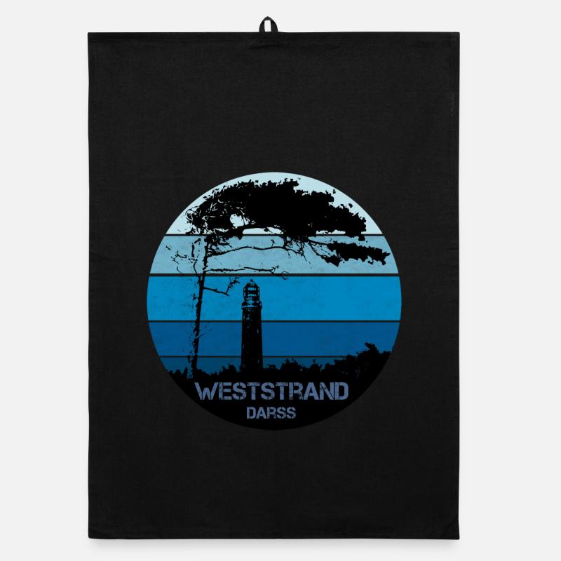 Ostsee, Darss, Weststrand Organic Geschirrtuch