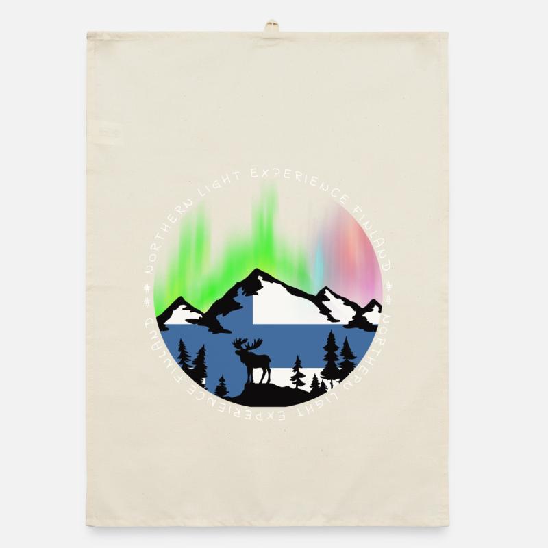 Northern Lights Experience Design Organic dish towel