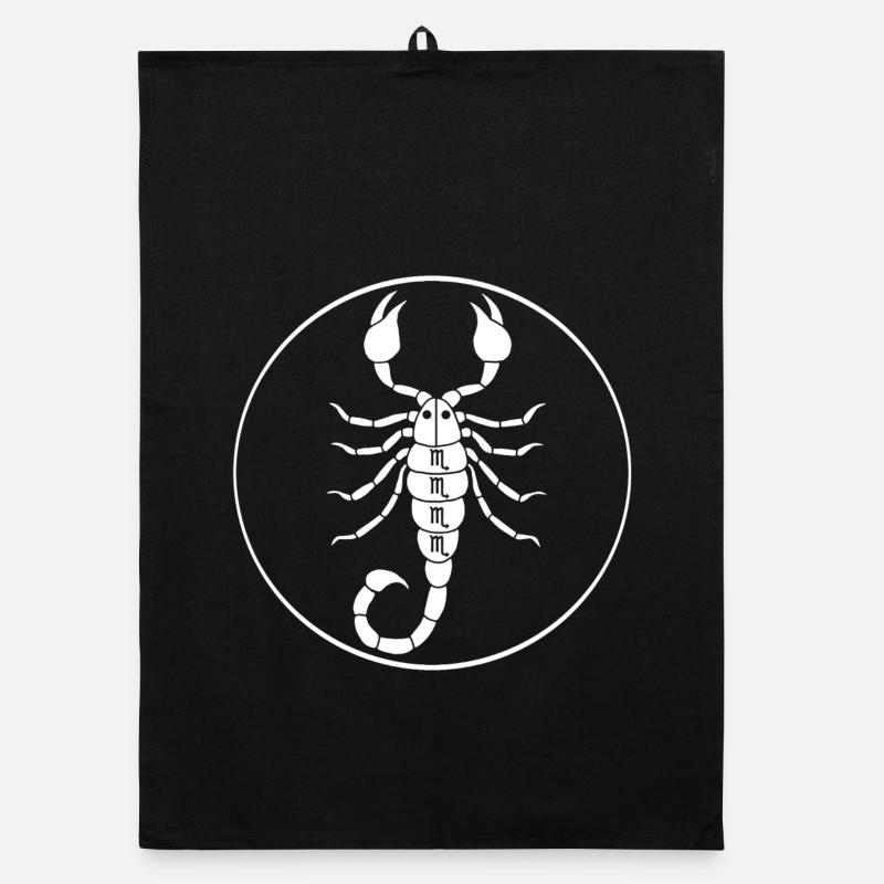 Zeichen des Tierkreises Skorpion Organic Geschirrtuch