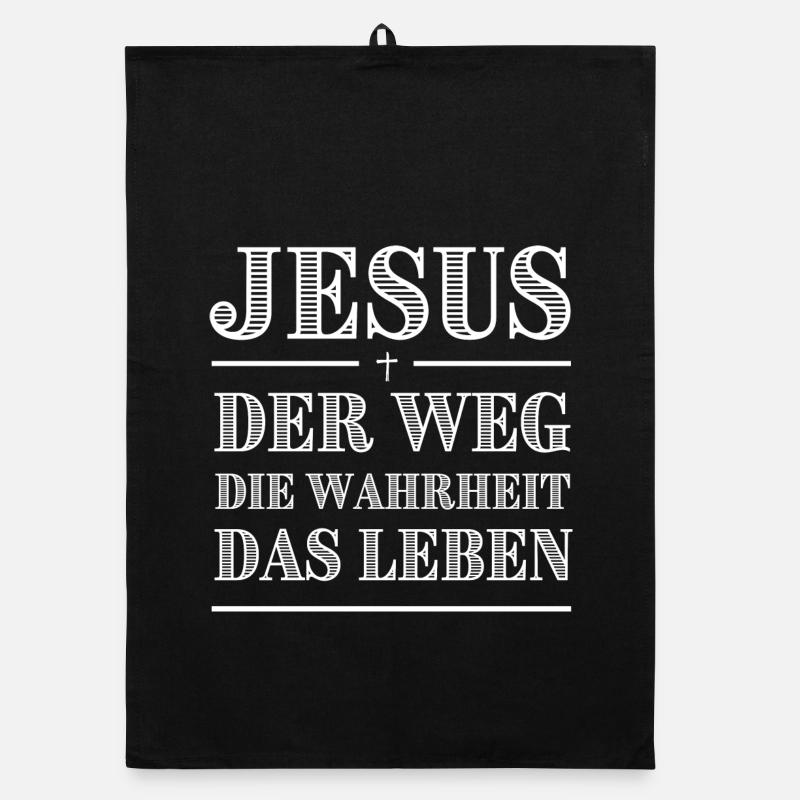 Jesus Der Weg Die Wahrheit Das Leben Organic Geschirrtuch