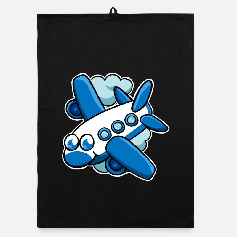 Flugzeug Organic Geschirrtuch