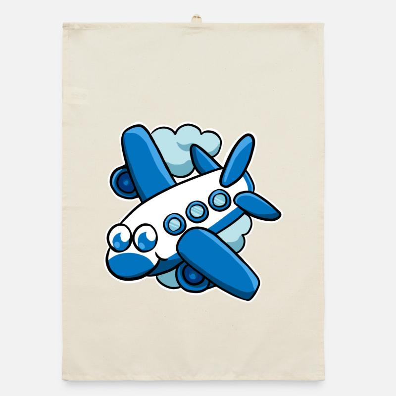 airplane Organic dish towel