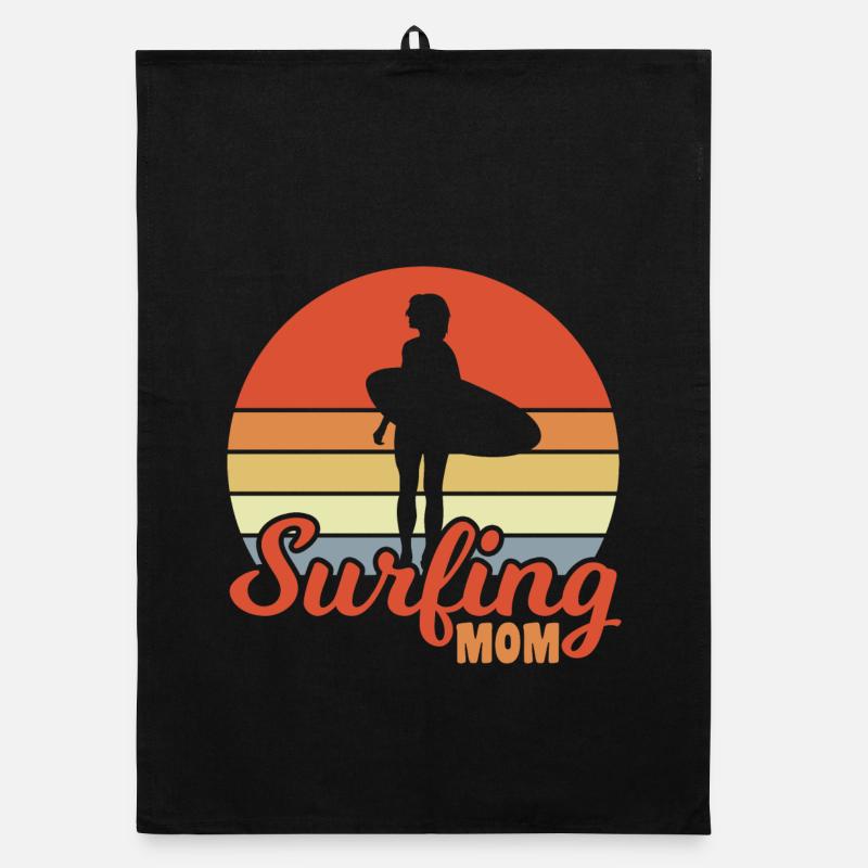 Maman surfeuse Torchon bio