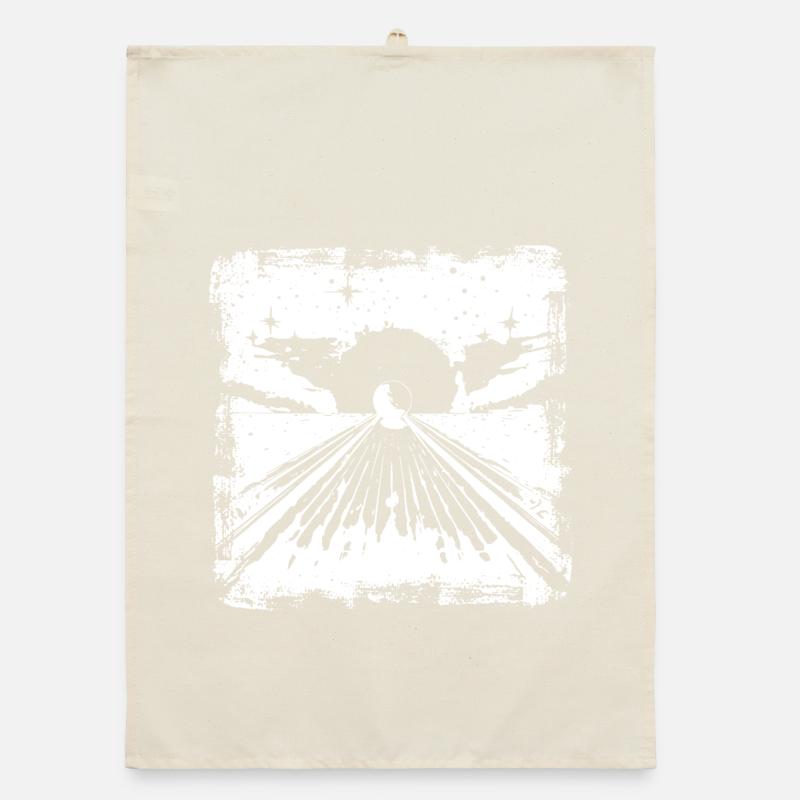 Bowling Drawing Organic dish towel