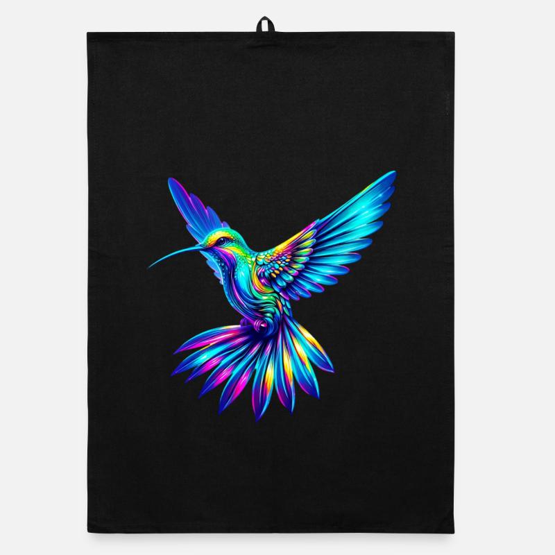 Kolibri - Organic Geschirrtuch - Schwarz