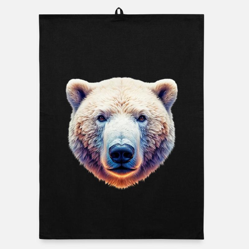 Weißer Eisbär Organic Geschirrtuch