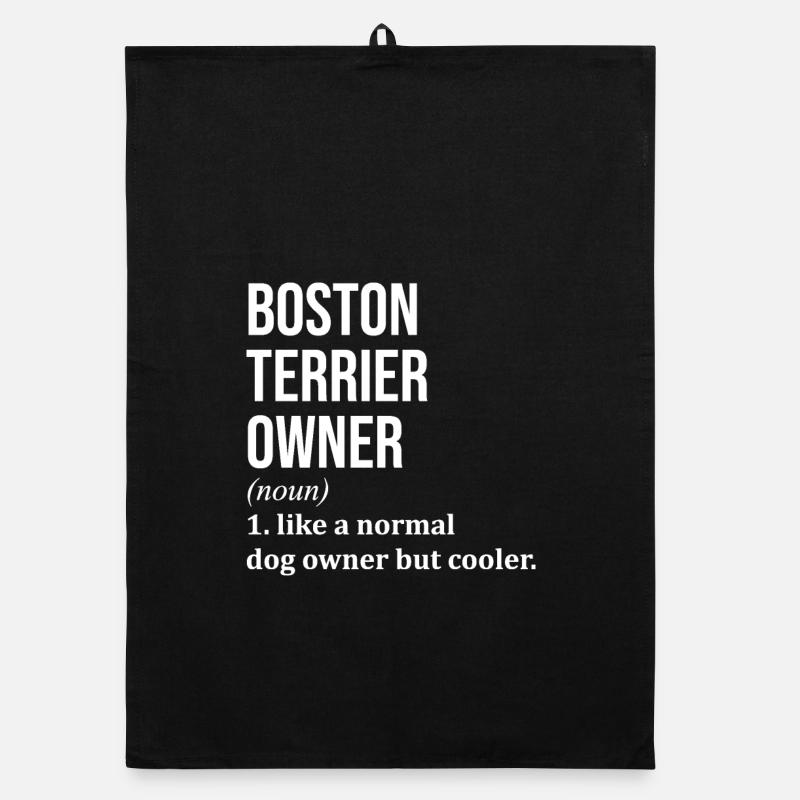 Boston Terrier Organic Geschirrtuch