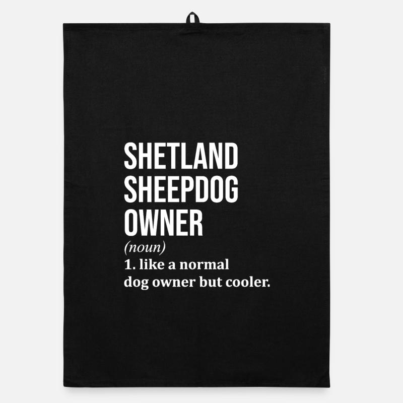 Shetland Sheepdog Organic dish towel