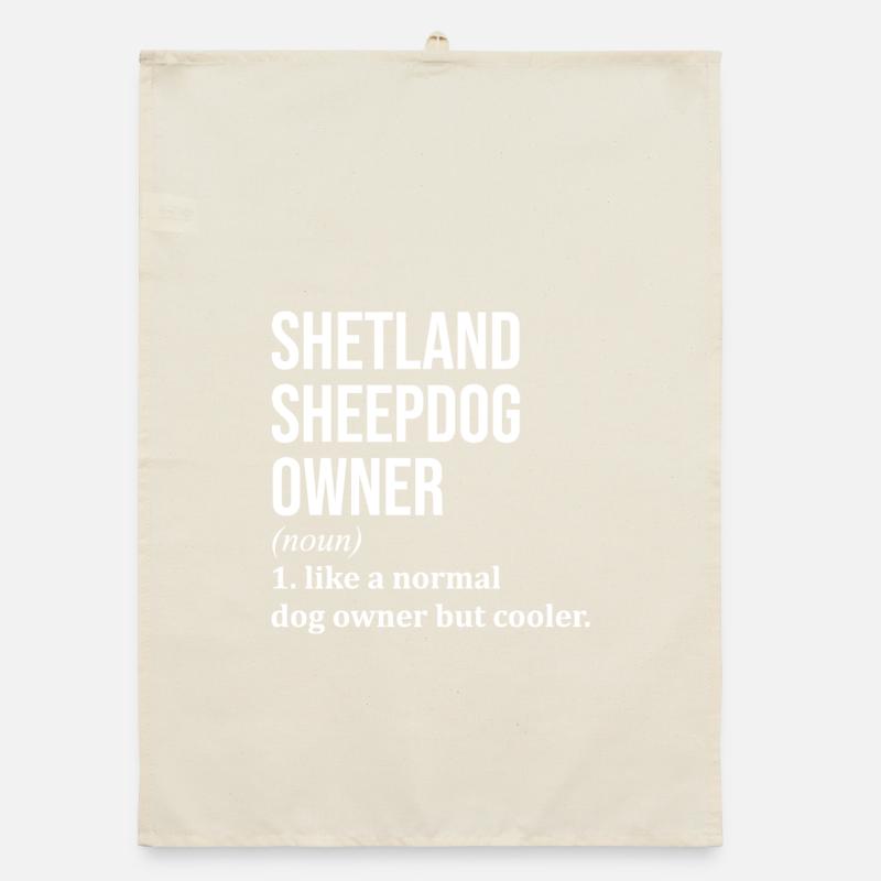 Shetland-Schäferhund Organic Geschirrtuch