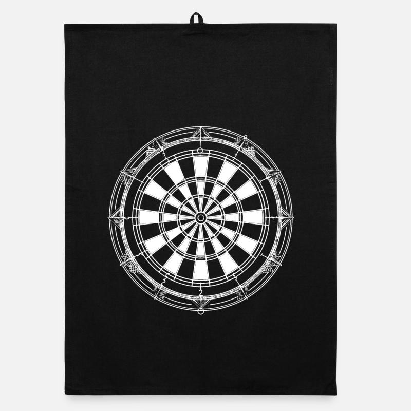 Croquis de jeu de fléchettes Torchon bio