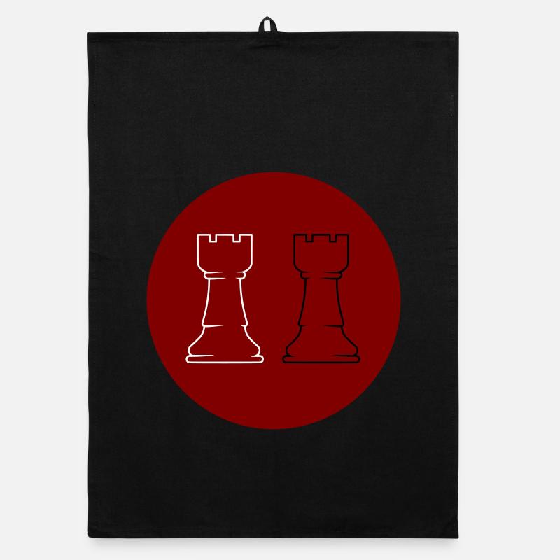 Chess 2 Rooks Organic dish towel