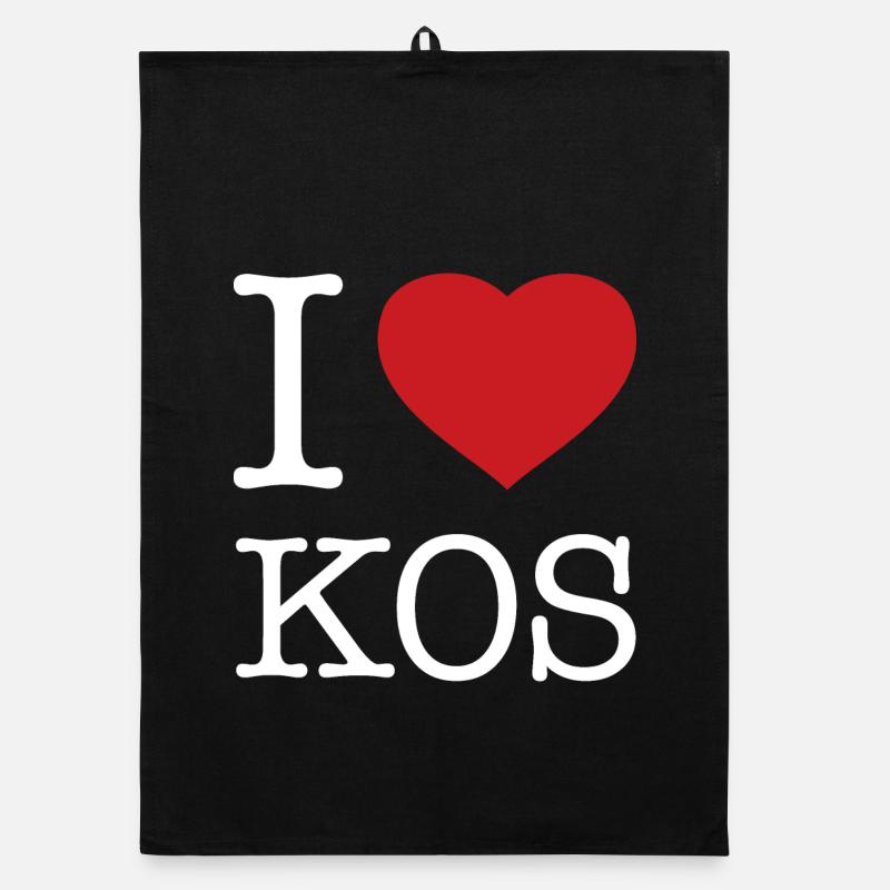 J’AIME KOS Grèce Griechenland Torchon bio