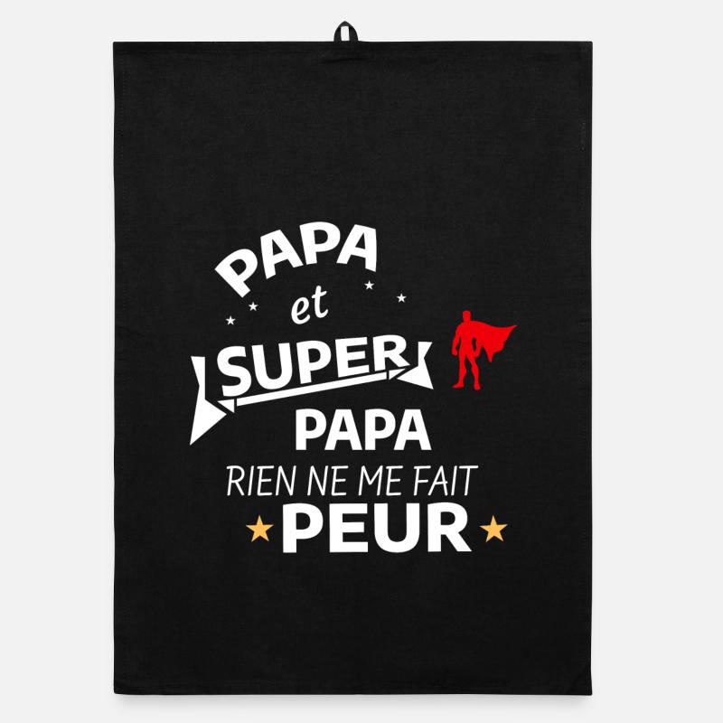 Super Dad and Hero Superdad Organic dish towel