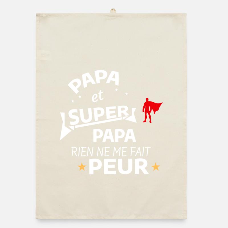 Super Dad and Hero Superdad Organic dish towel