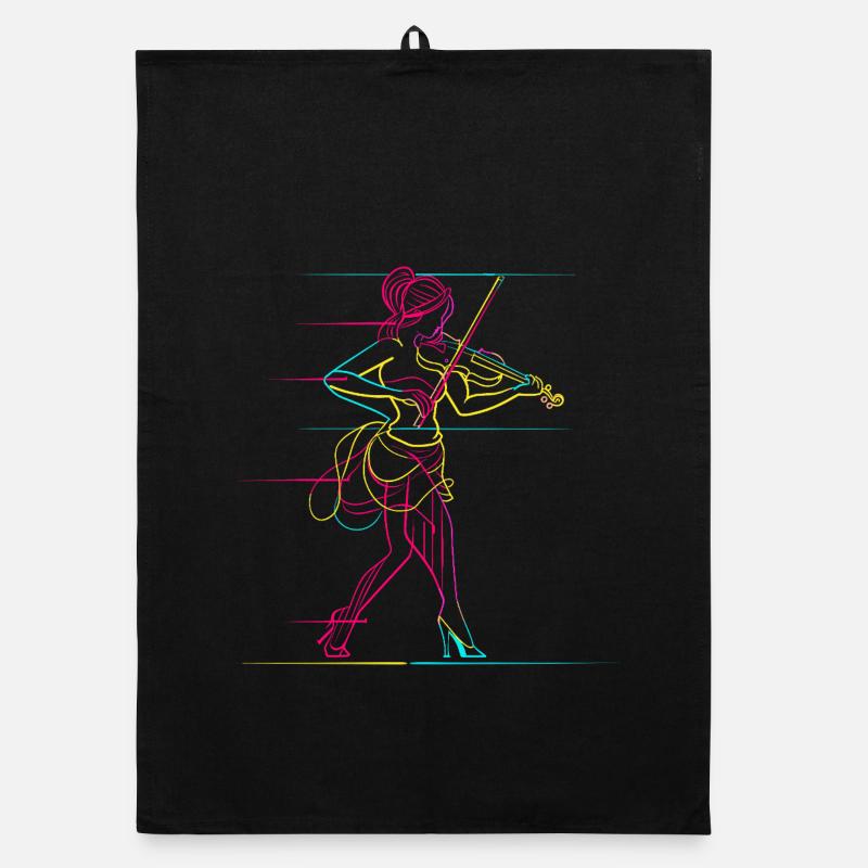 Fille violon Torchon bio