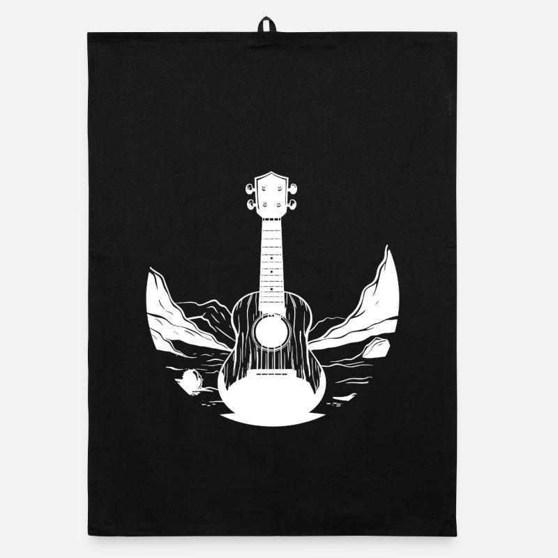 Graphiques Ukulele Torchon bio