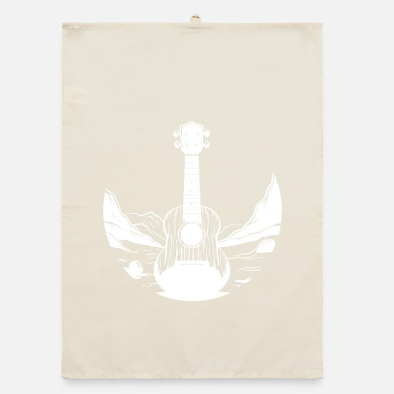 Graphiques Ukulele Torchon bio