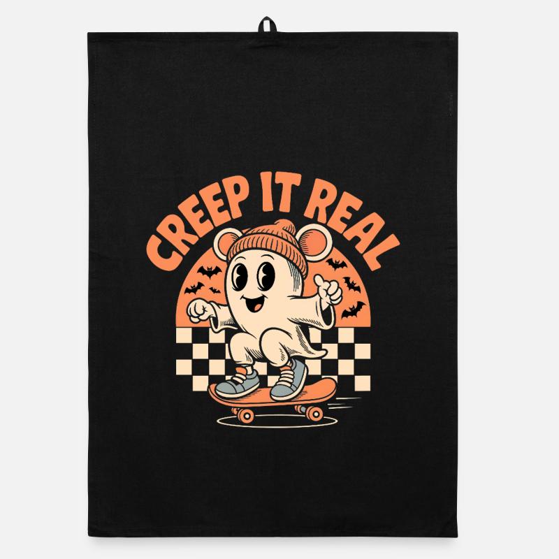 Creep It Real Ghost Skateboard Torchon bio