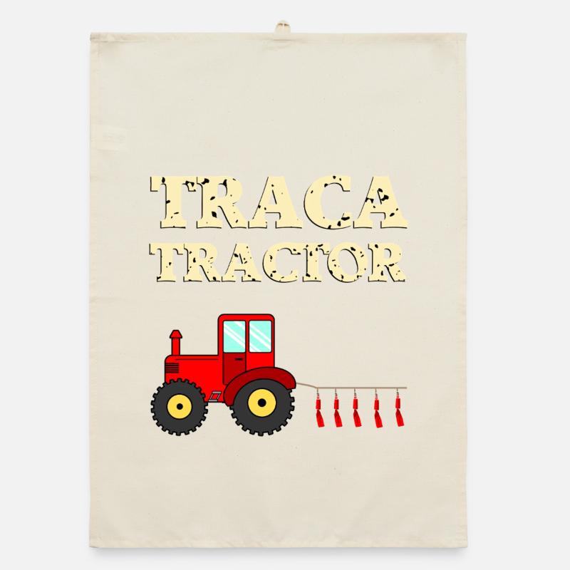 Traca Tractor Organic dish towel