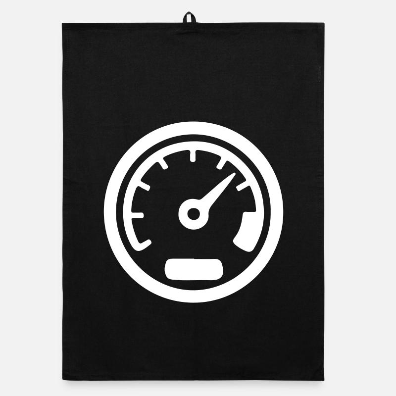 Tacho Kmh Speed Icon Organic Geschirrtuch