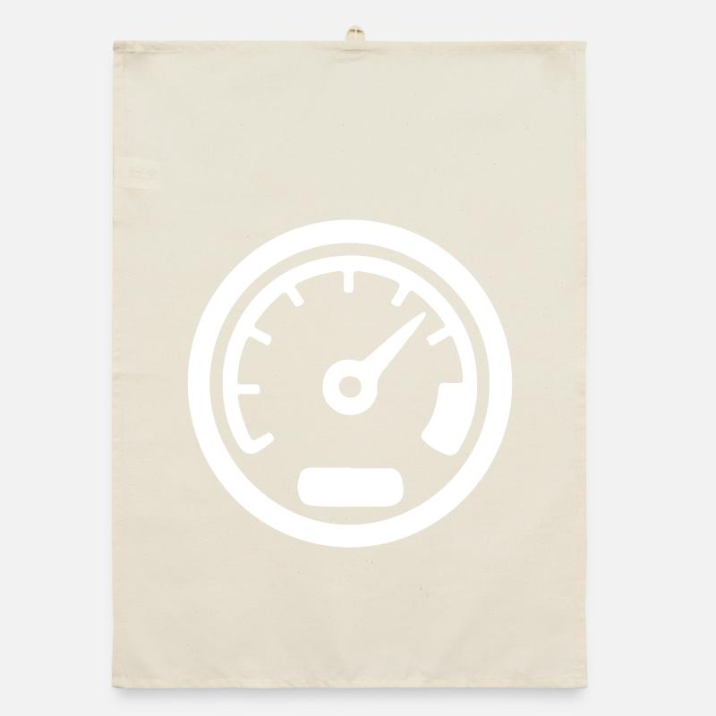 Tacho Kmh Speed Icon Organic Geschirrtuch
