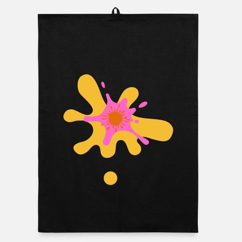 Kunstvolles Farbexplosion Design Organic Geschirrtuch