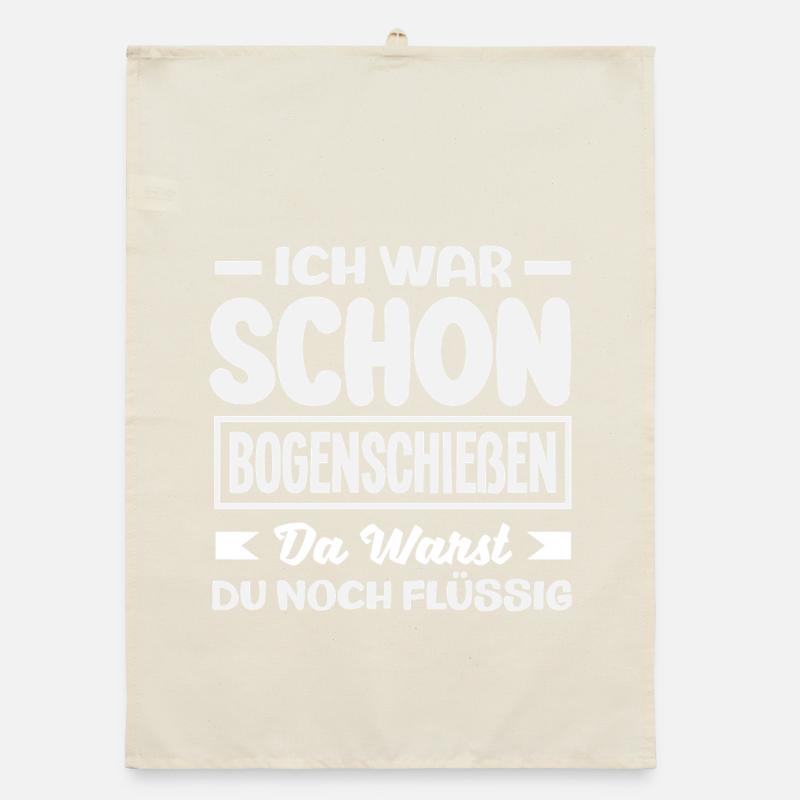 Archery Archer Gift Organic dish towel