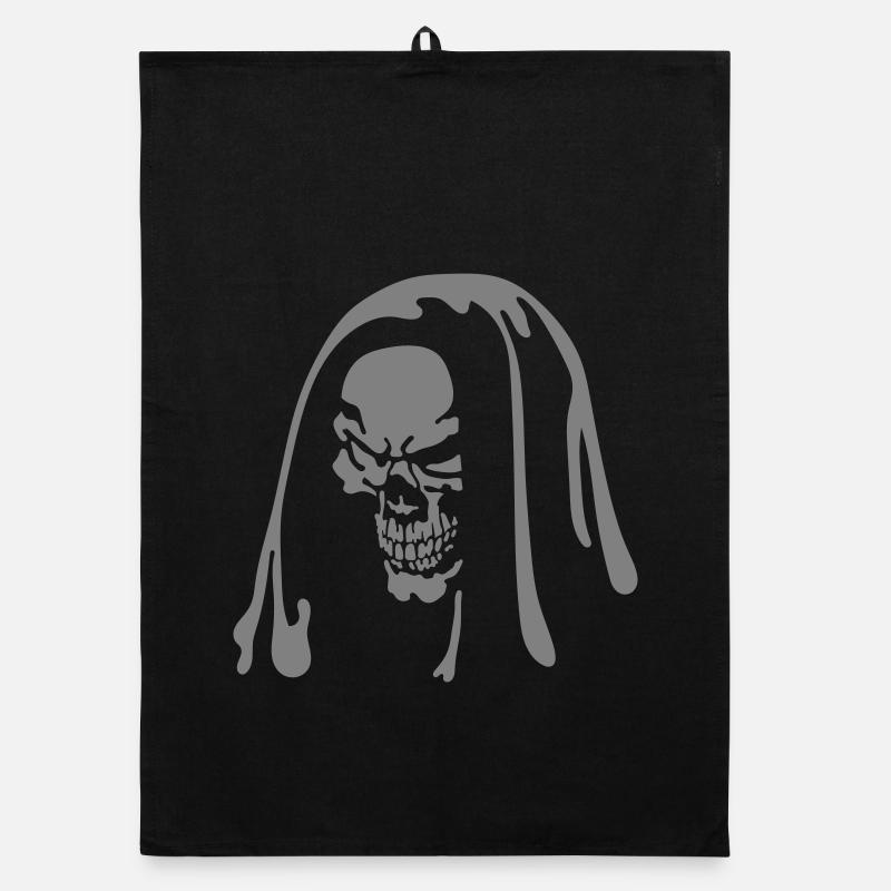 Skull Organic dish towel