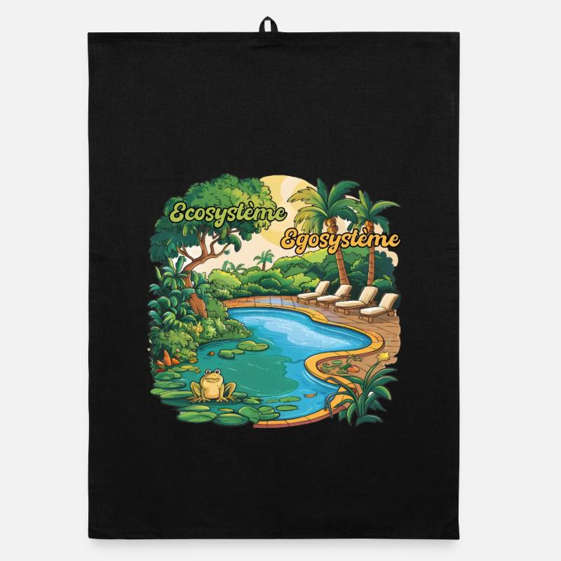 Ecosystem Egosystem Committed to the Planet Organic dish towel