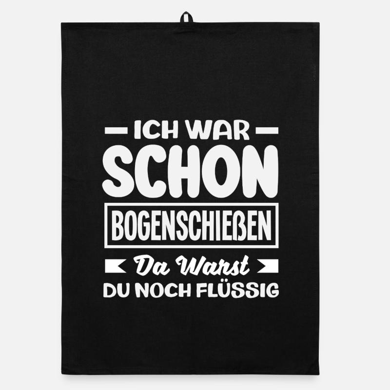 Bogenschießen Bogenschütze Geschenk Organic Geschirrtuch